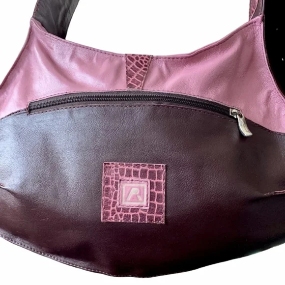 Lip Leather crossbody purse